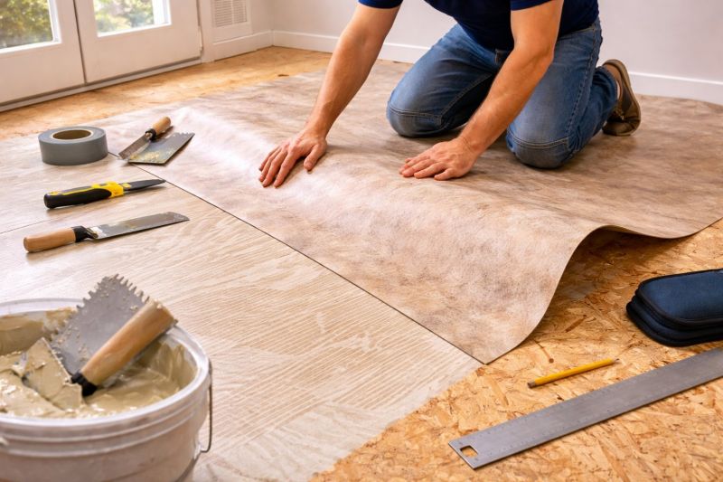 Sheet Flooring Installation in Preston, CT