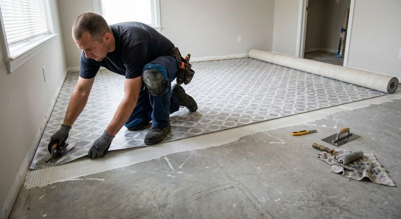 Sheet Linoleum Installation in Chepachet, RI