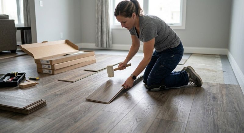 Vinyl Plank Floor Installation in Coventry, RI